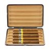 Etui à cigares Guevara Portable en Cuir croco: Mini boîte d’humidification 5 cigares