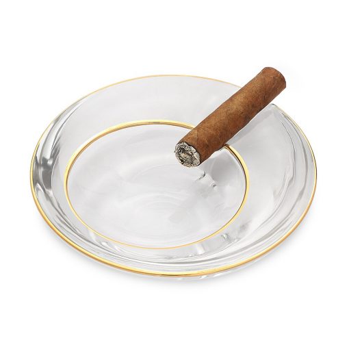 Cendrier en verre Galiner à cigares en cristal repose-cigare unique